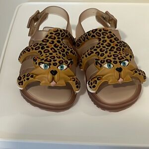 New without tags. Mini Melissa and Jeremy Scott sandals in baby size 5.